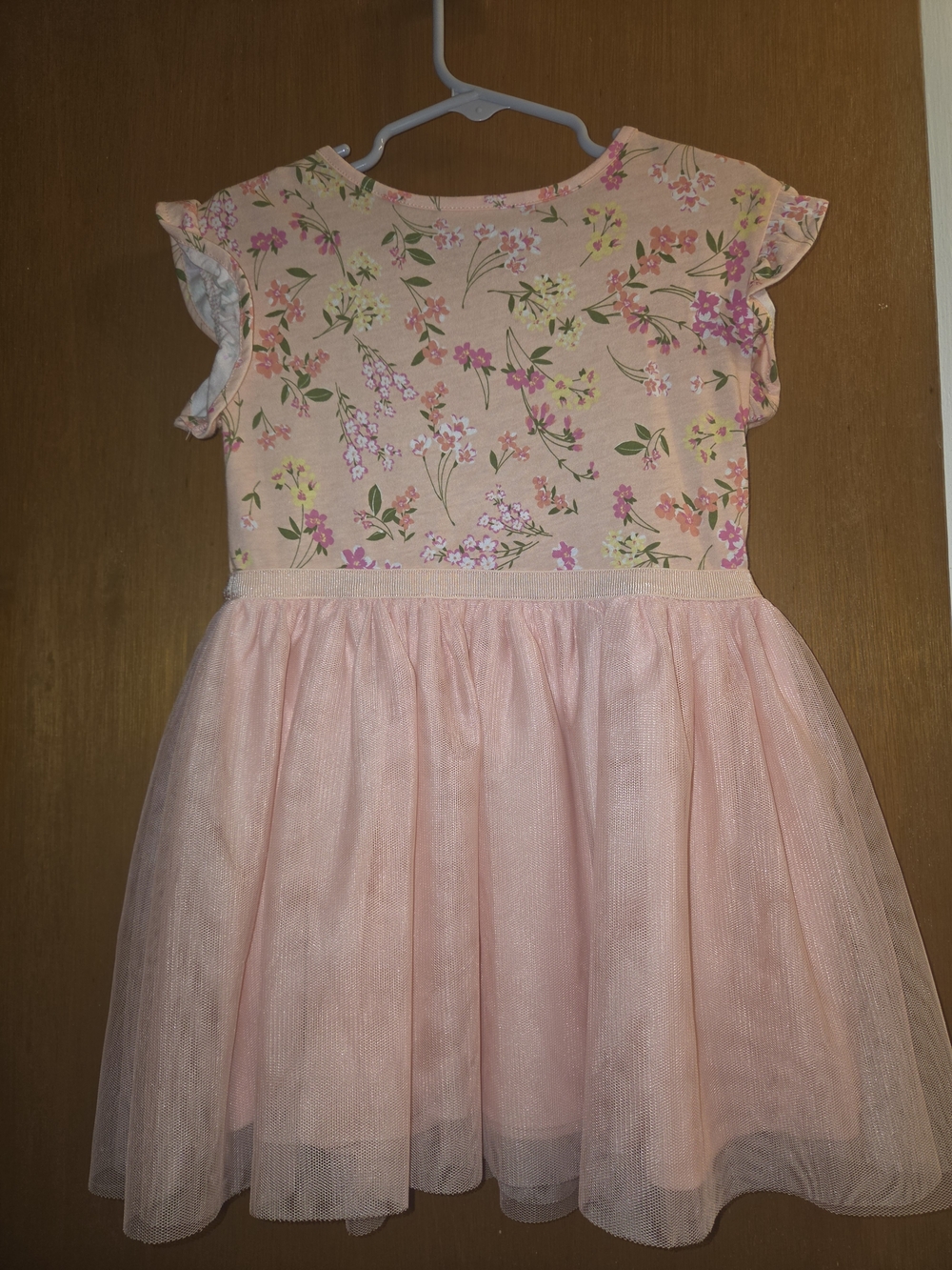 The Children's Place Pink Floral Tulle Party Dress - Picture 2 of 3